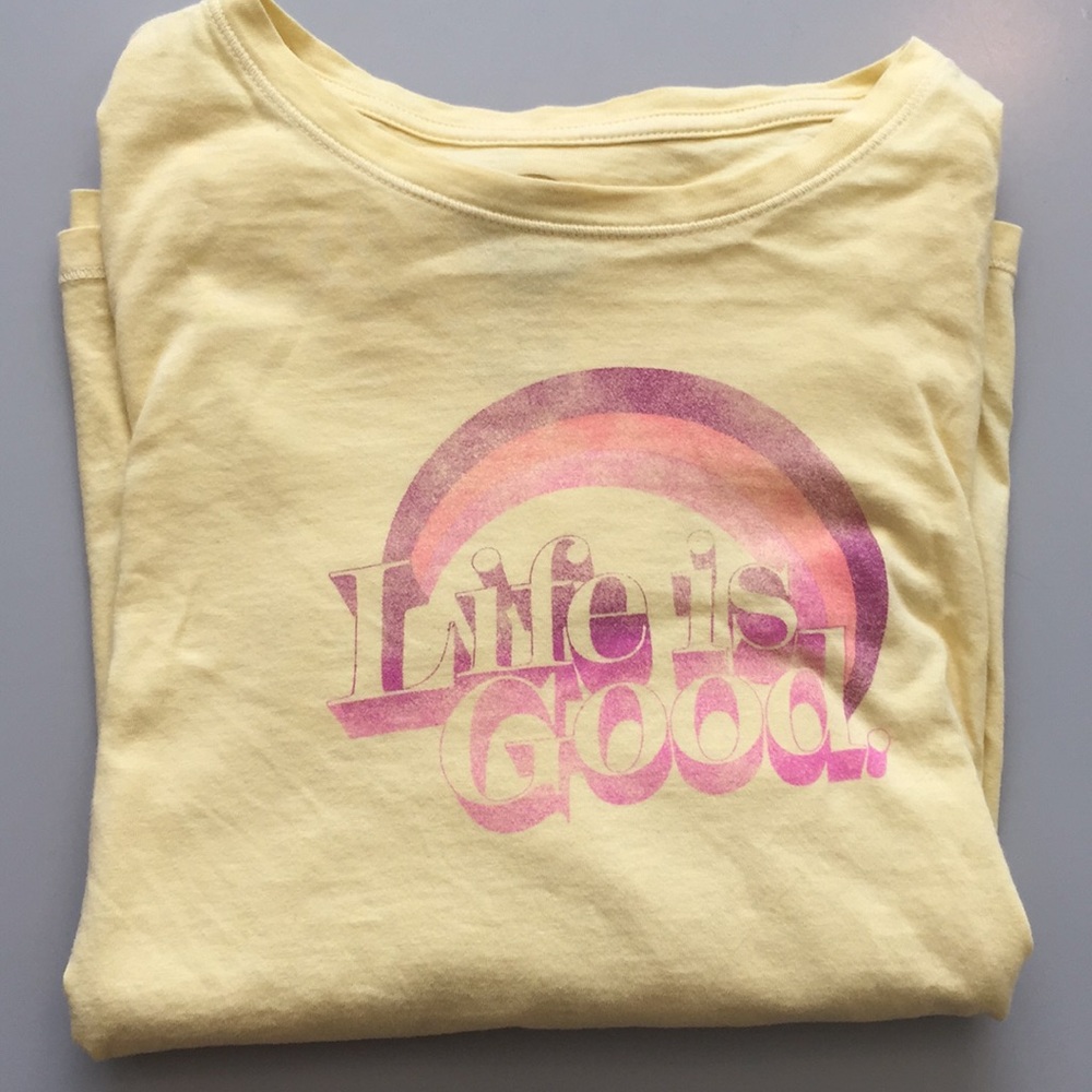 Life Is Good yellow long sleeve
